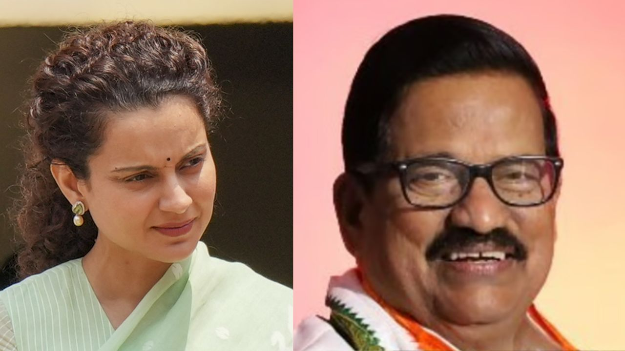 Kangana Ranaut and KS Alagiri.