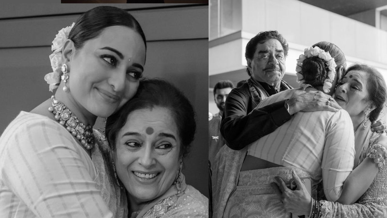sonakshi with mother poonam and dad shatrughan sinha