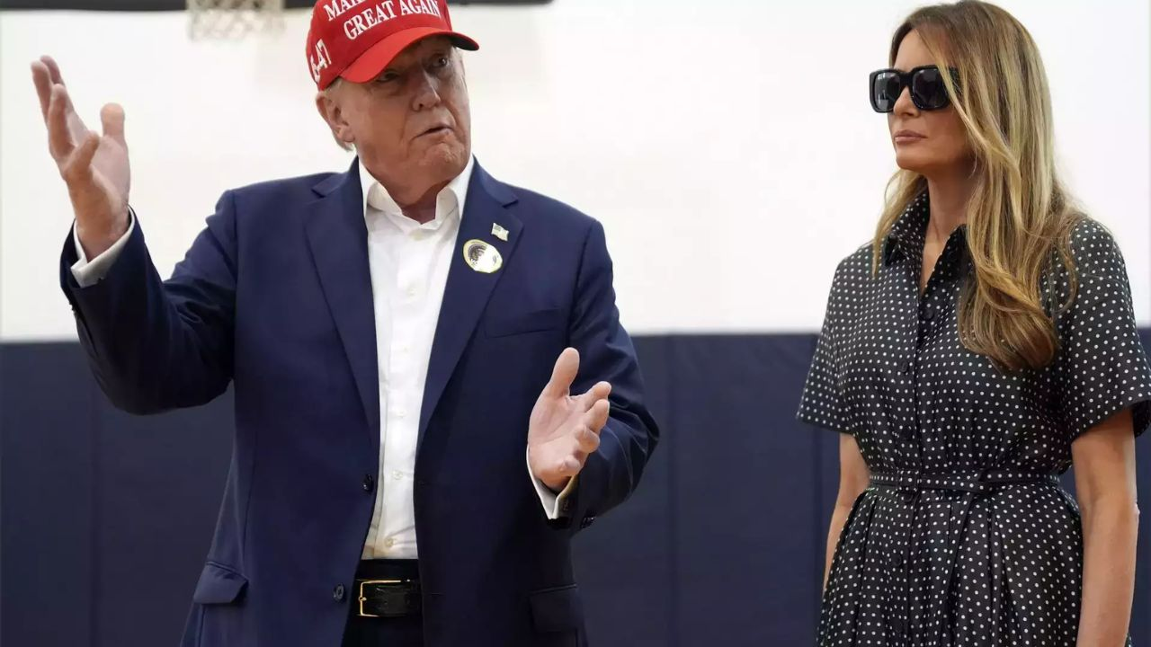 Trump and Melania separated?
