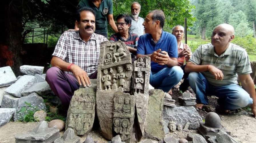 Sculptures found during excavations