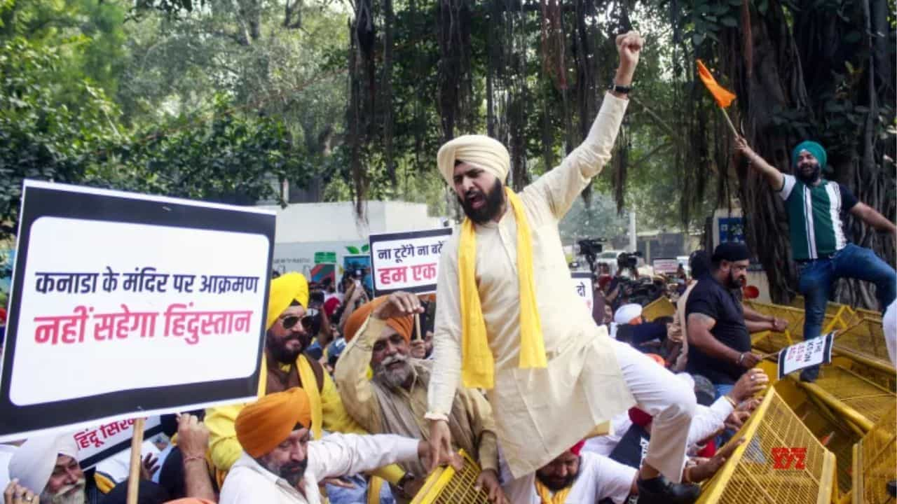 Anti Canada Protest in Delhi