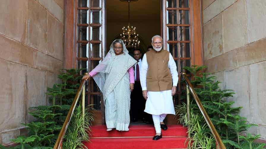 Sheikh Hasina and narendra modi