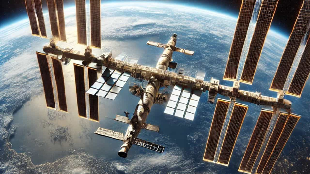 International Space Station in space