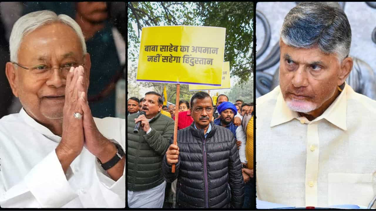 arvind kejriwal, nitish kumar and chandrababu naidu