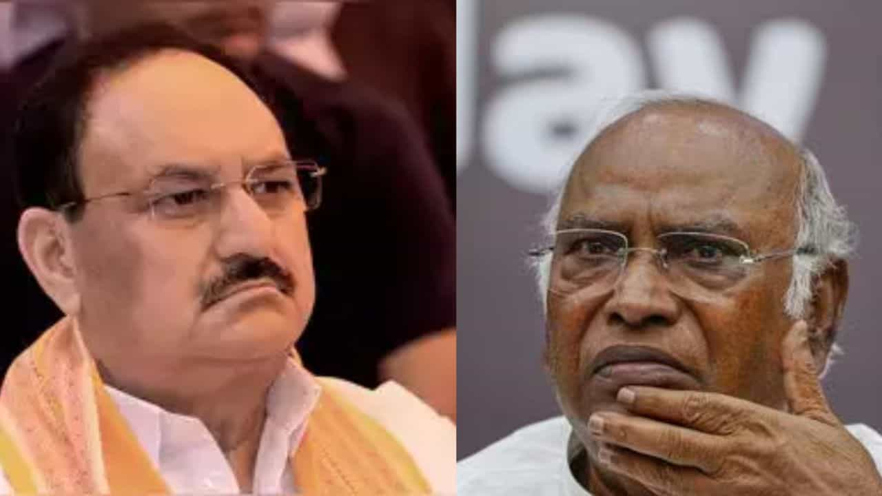 JP Nadda and Kharge