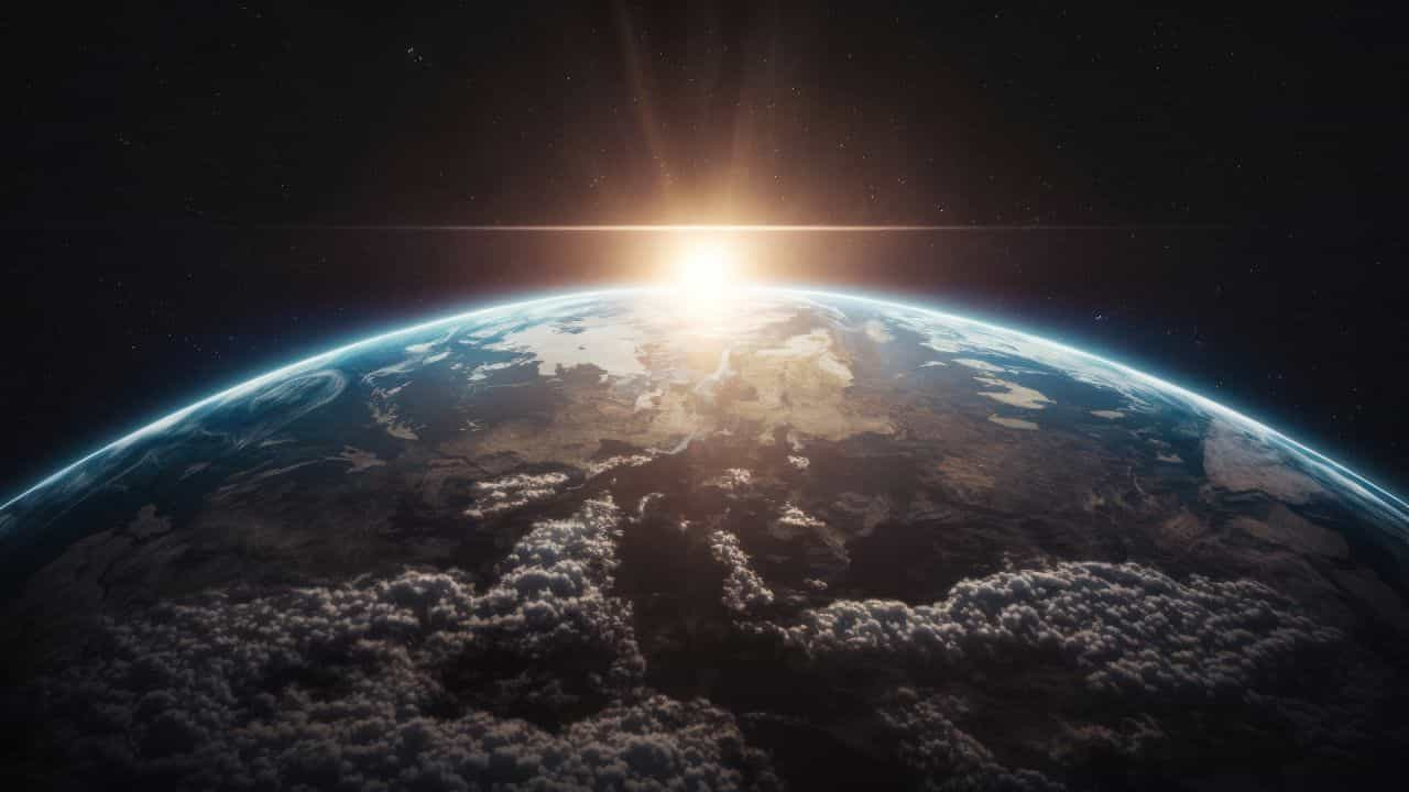 Image of Earth and Sun