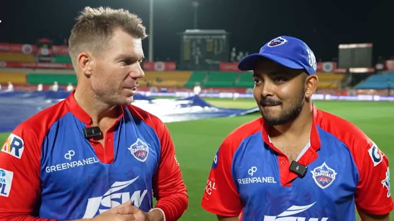 David Warner Prithvi Shaw IPL