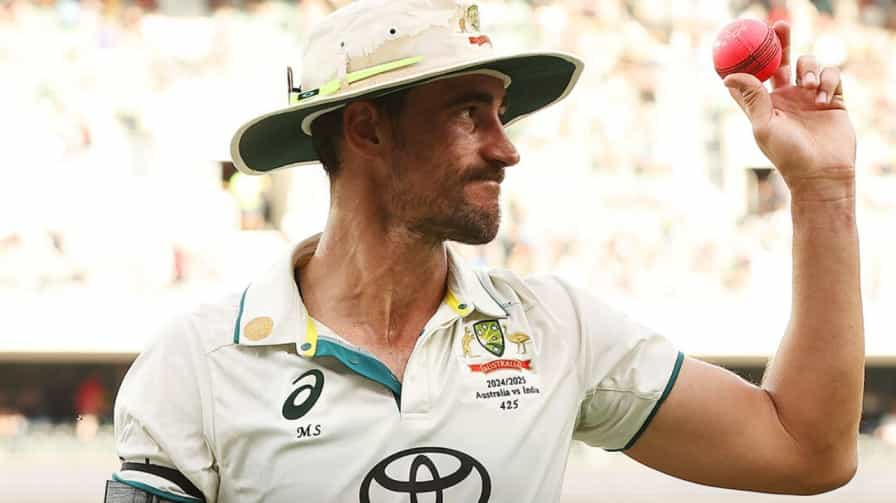 Mitchell Starc Fifer with Pink Ball