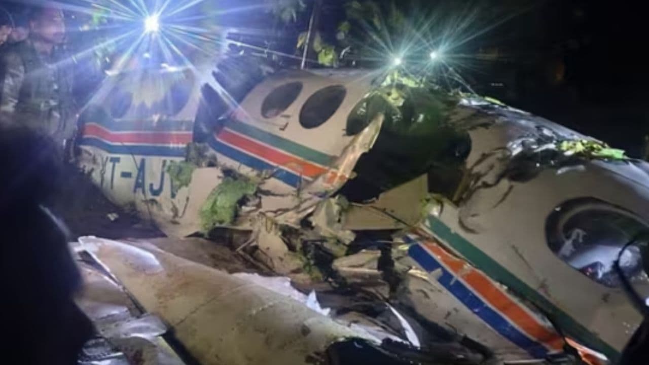 Plane Crash, Photo credit: PTI 
