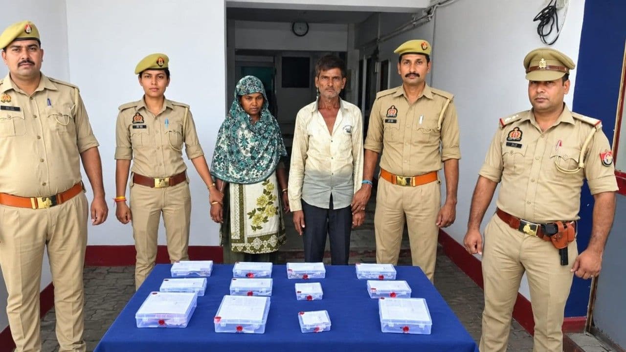 arrested couple in banda