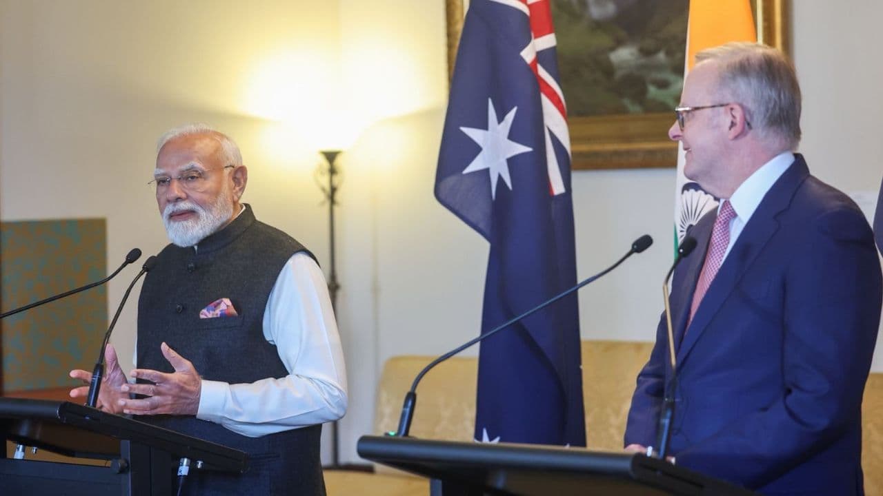 Narendra Modi in Australia with Anthony albanese