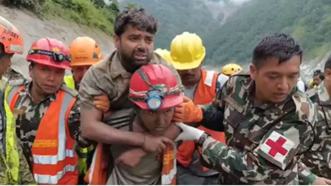  Nepal Flood, Nepal Tunnel Rescue