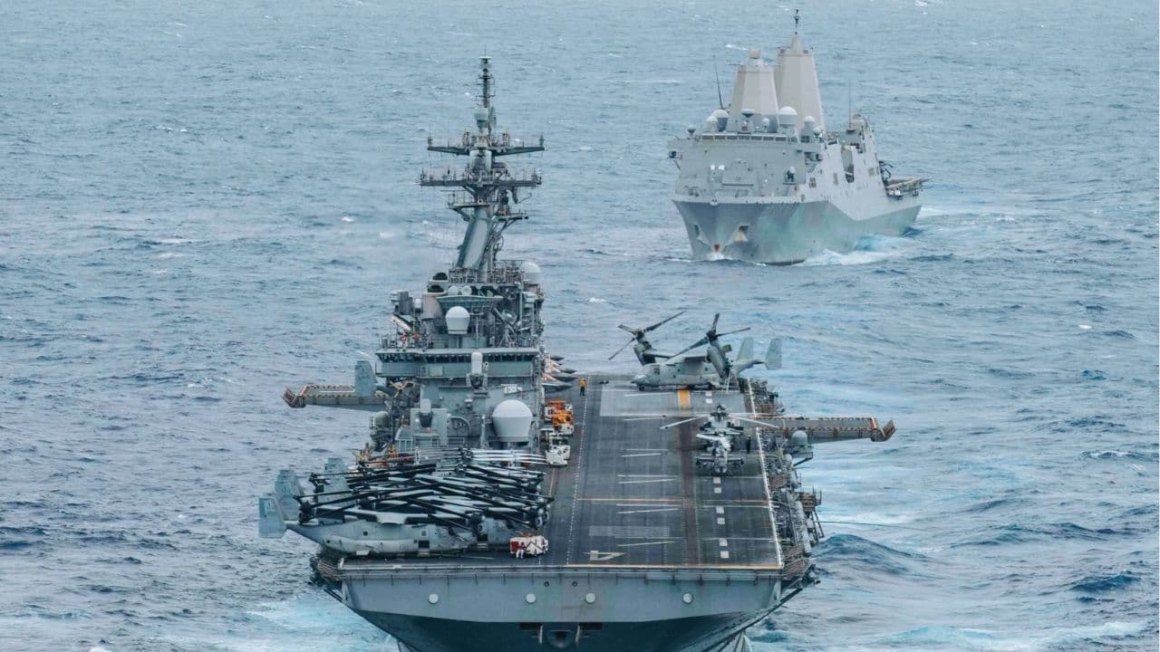 US Navy Central Command in Hormuz Strait