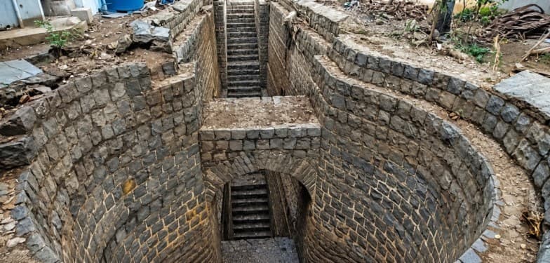 Shiva Linga shaped stepwell