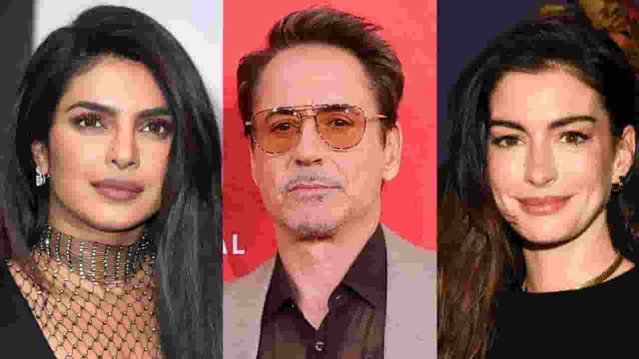 Priyanka Chopra, Robert Downey Jr. And Anne Hathaway, Photo Credit: Social Media 
