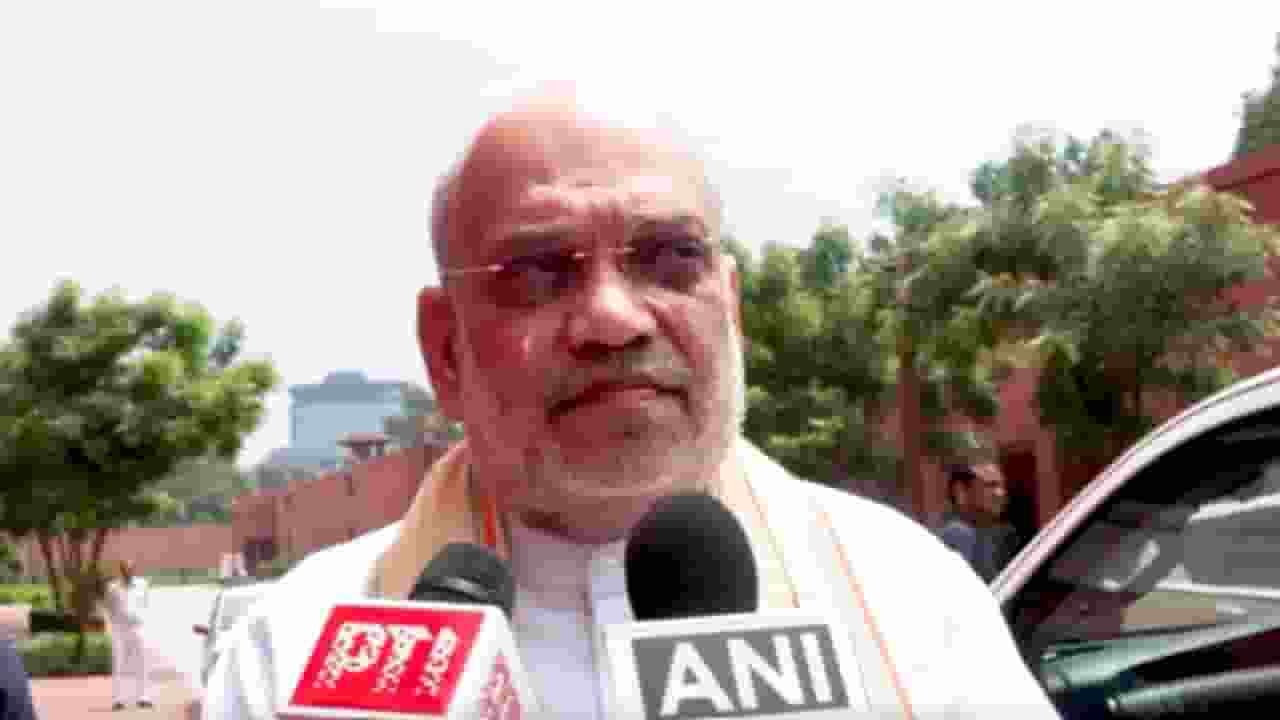 amit shah in parliament