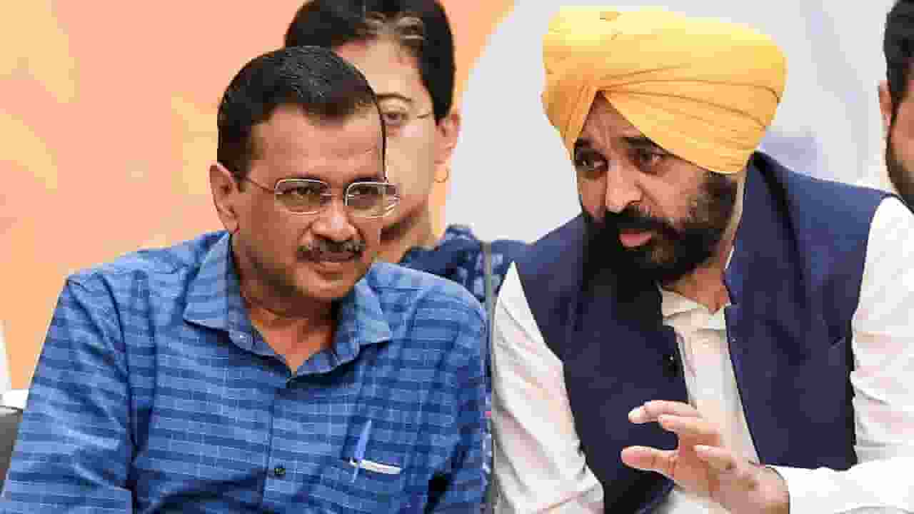 Arvind Kejriwal and Bhagwant Mann