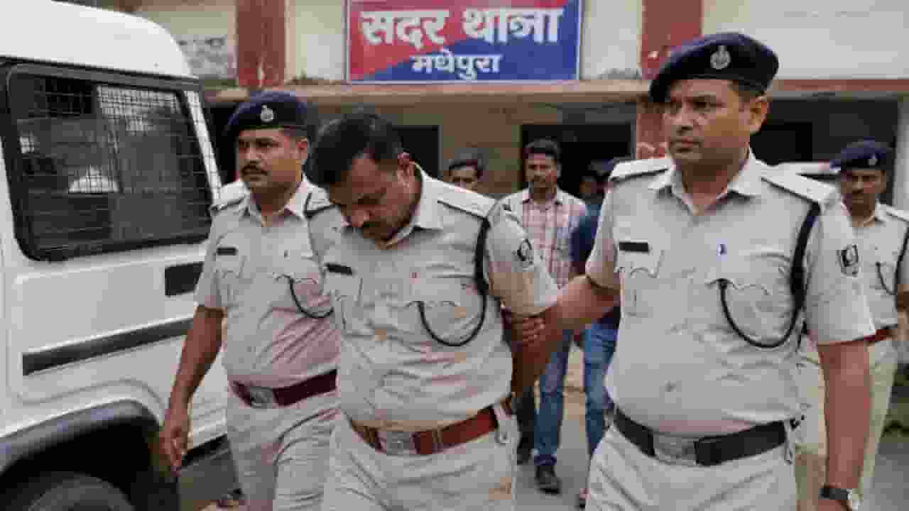 AI generated image of drunked bihar assistant sub inspector
