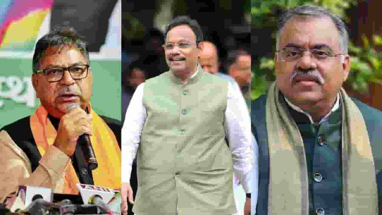 satish poonia, vinod tawde and tarun chugh