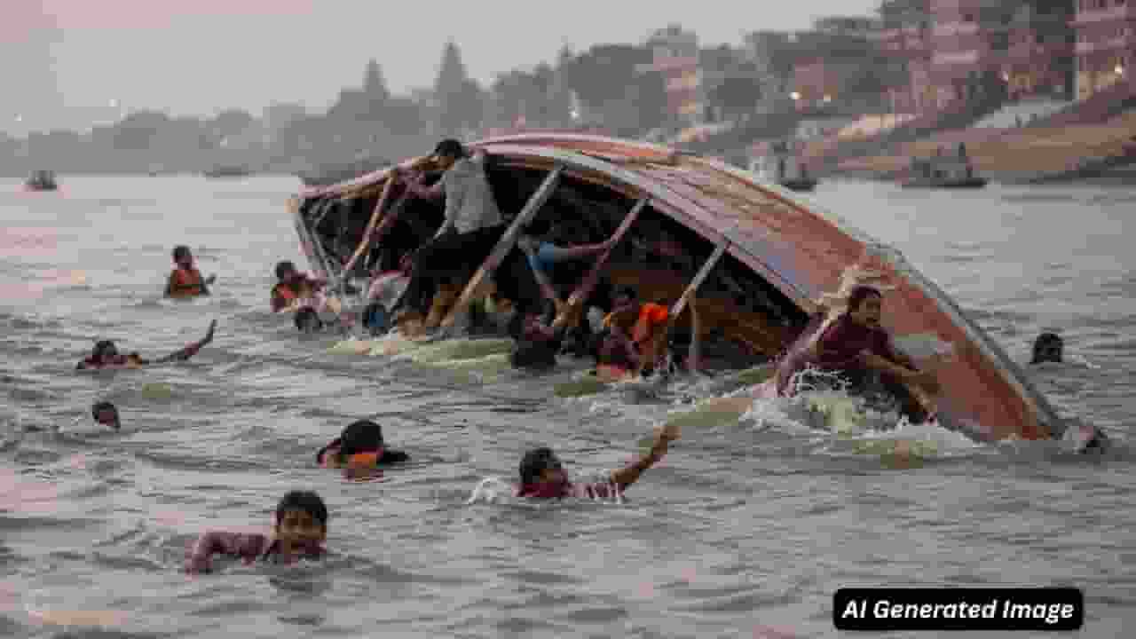 ai generated image of boat accident