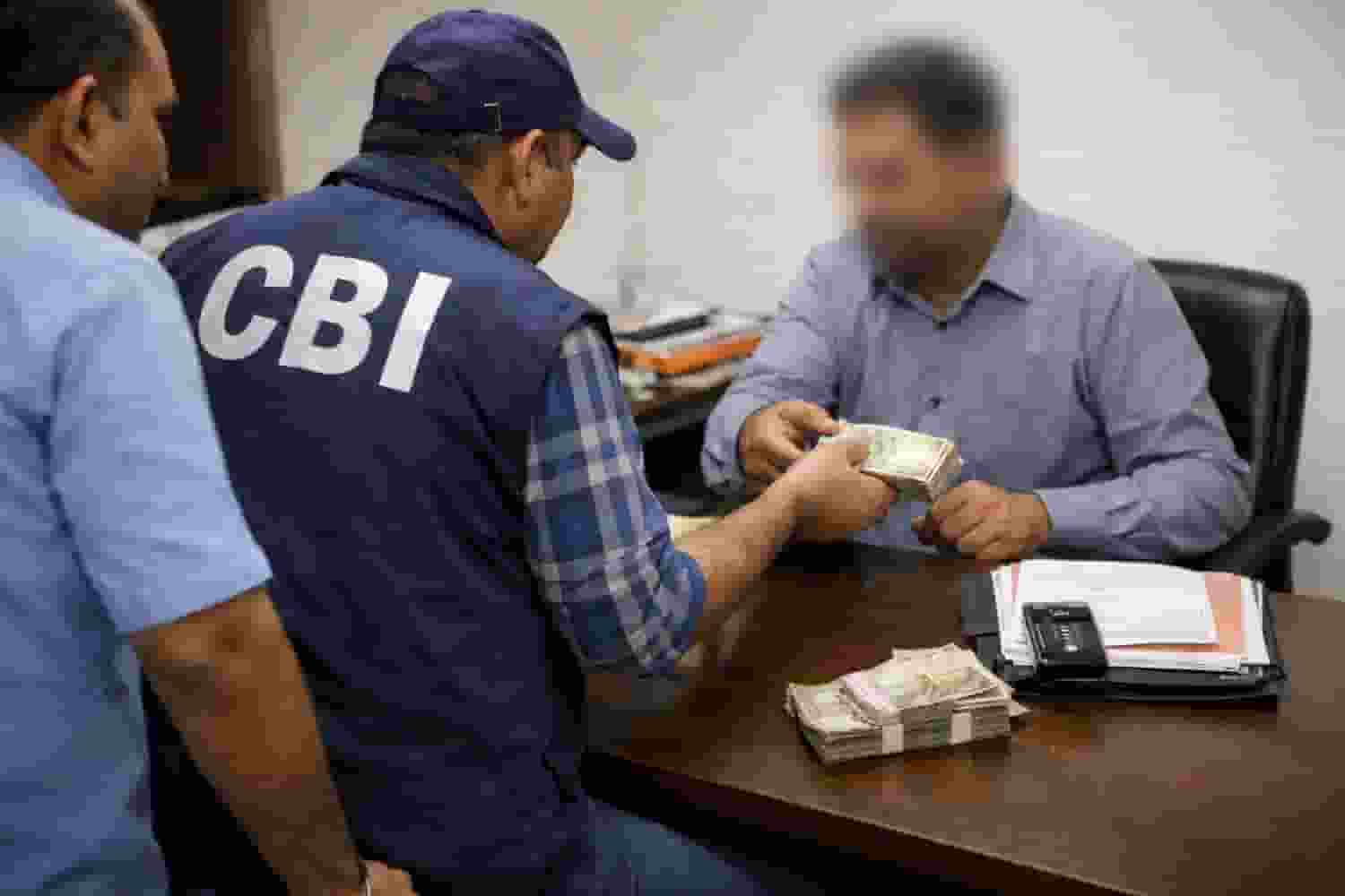 CBI Raid in New Delhi 