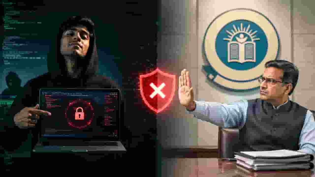 ai generated image of cbse and hacking claims