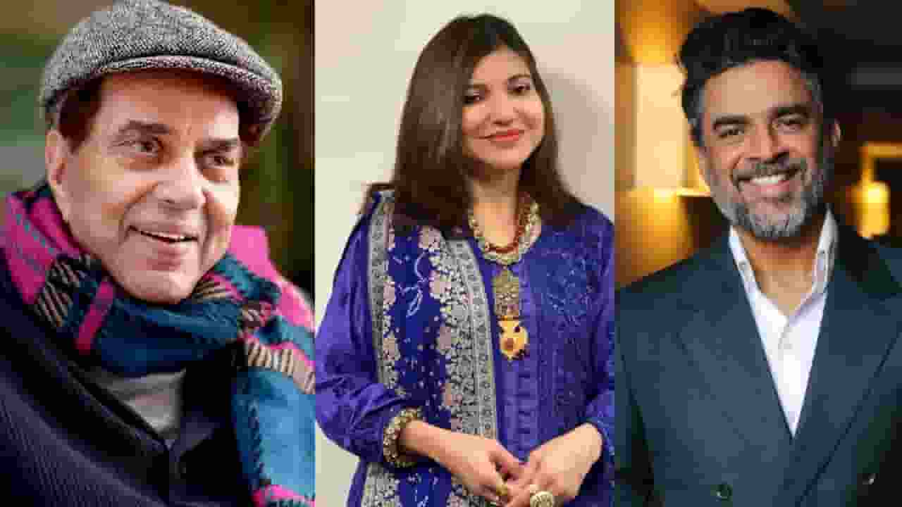 dharmendra, alka yagnik and r madhavan