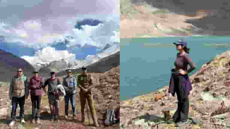 घेपन झील पहुचीं डीसी किरन भड़ाना, Photo Credit-Lahaul Administration  