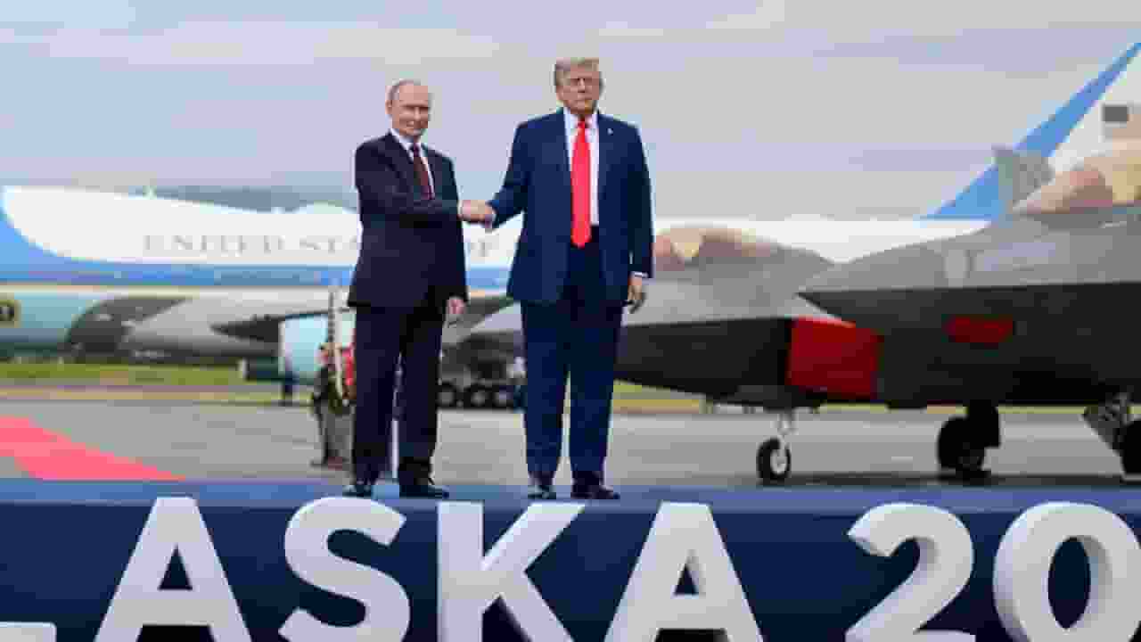 Vladimir Putin and Donald Trump 