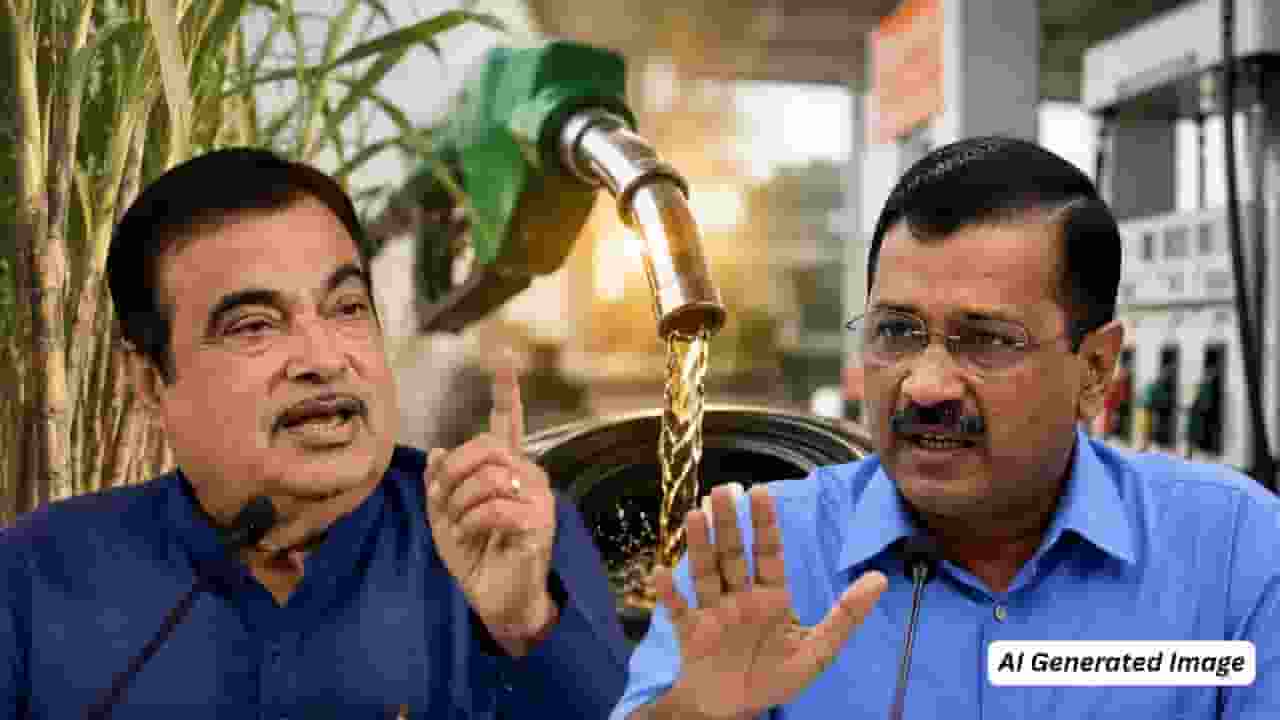 ai generated image of kejriwal and gadkari