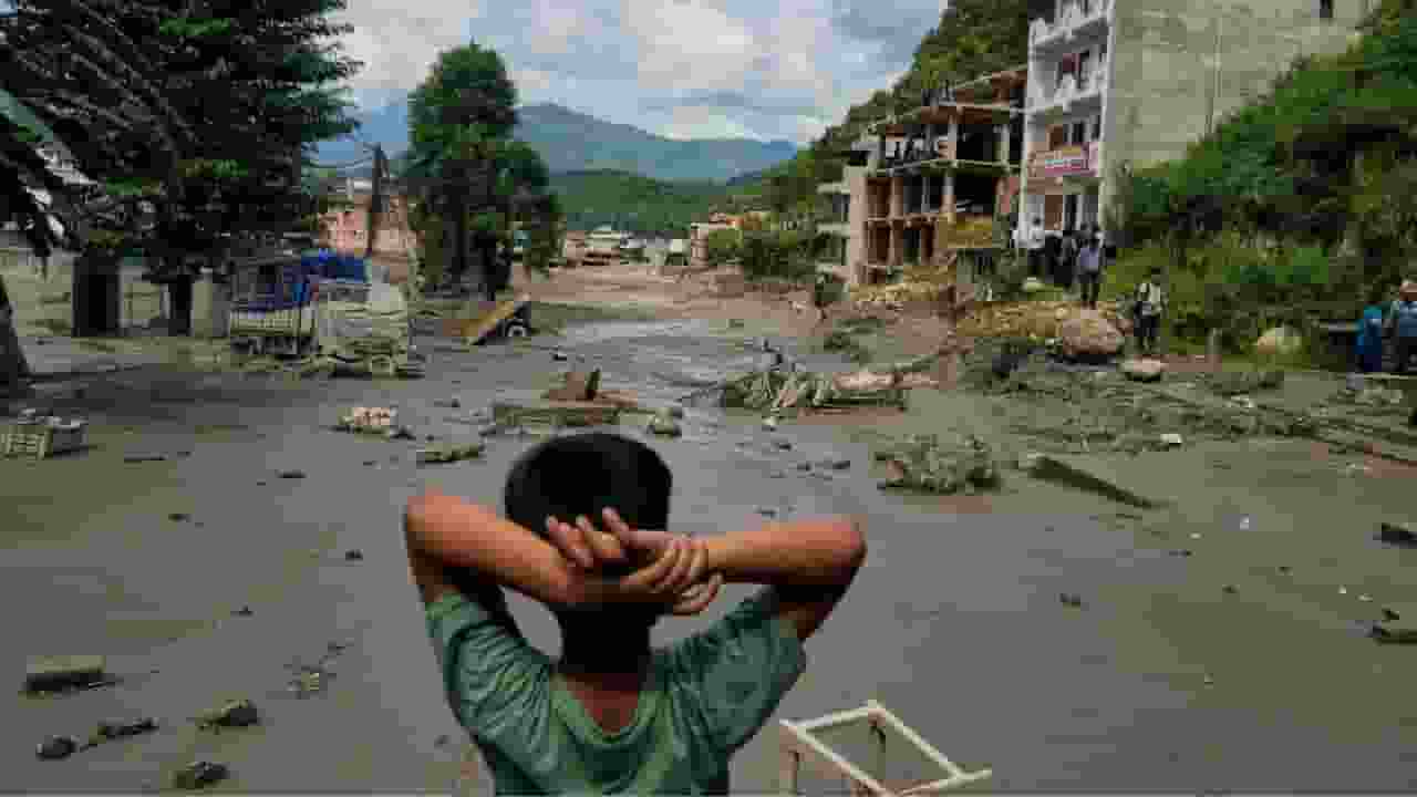 aftermath of nepal floods