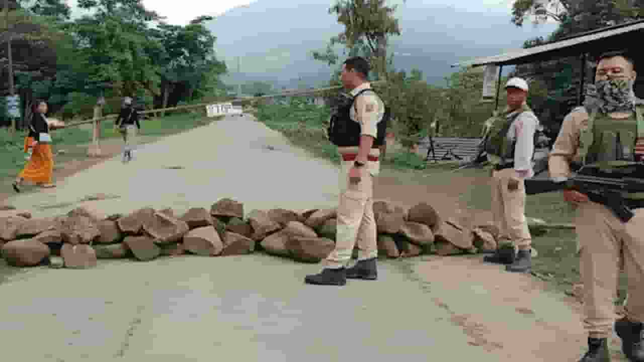 Bishnupur violence, Photo Credit: ANI