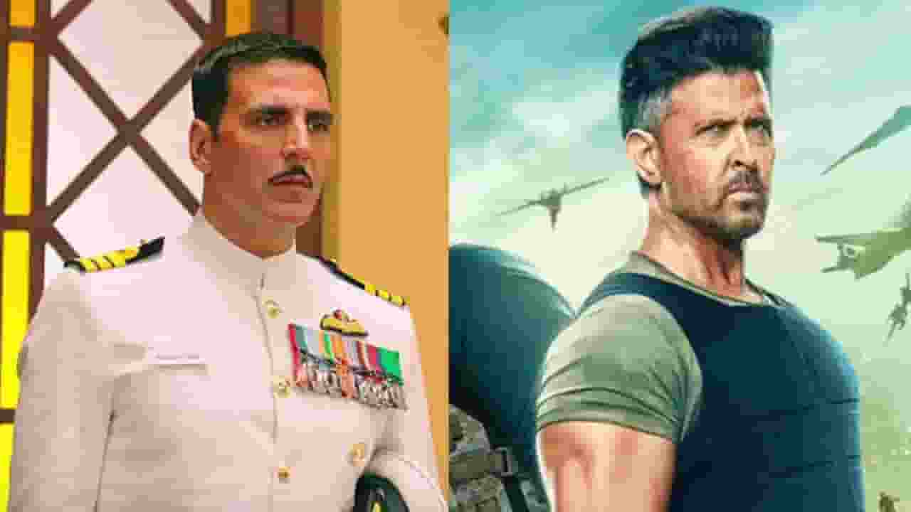rustom and  war 2 poster