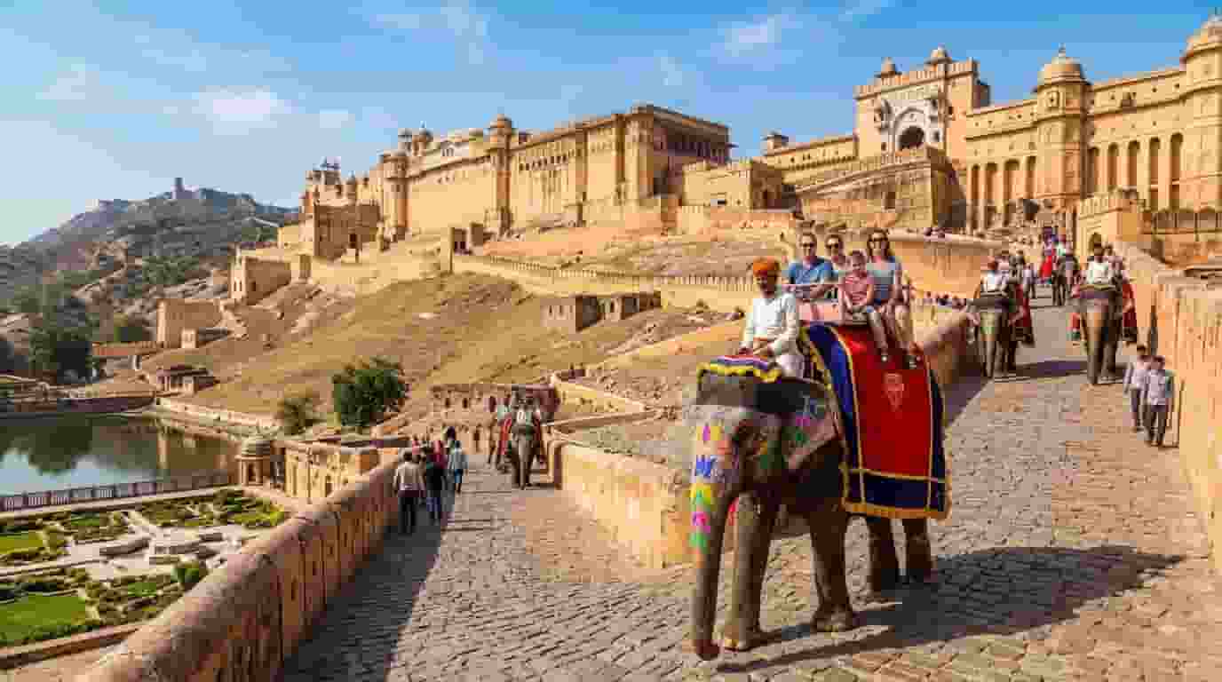 Elephant Ride in Amer Fort