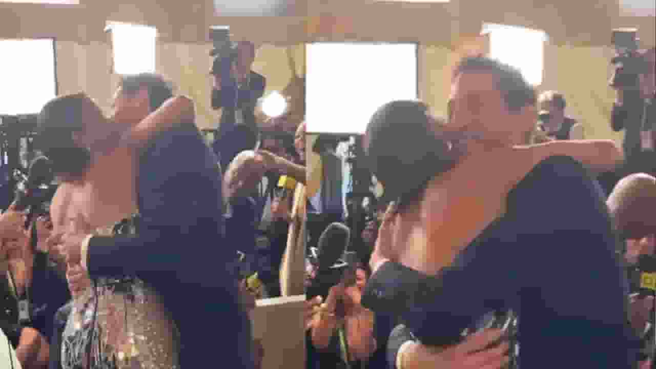 Adrien Brody and Halle Berry,