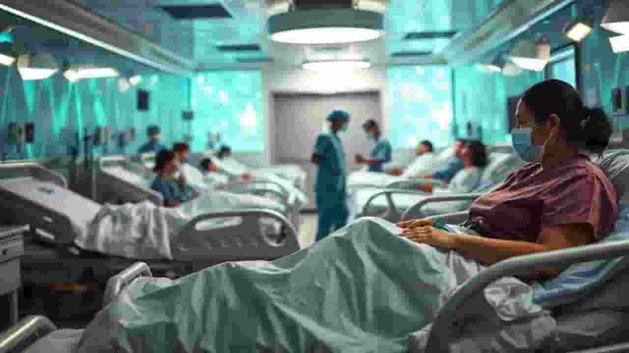 hospital and patients ai generated image