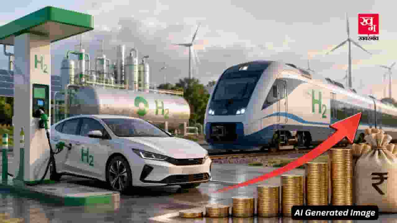 ai generated image of hydrogen run vehicles in india