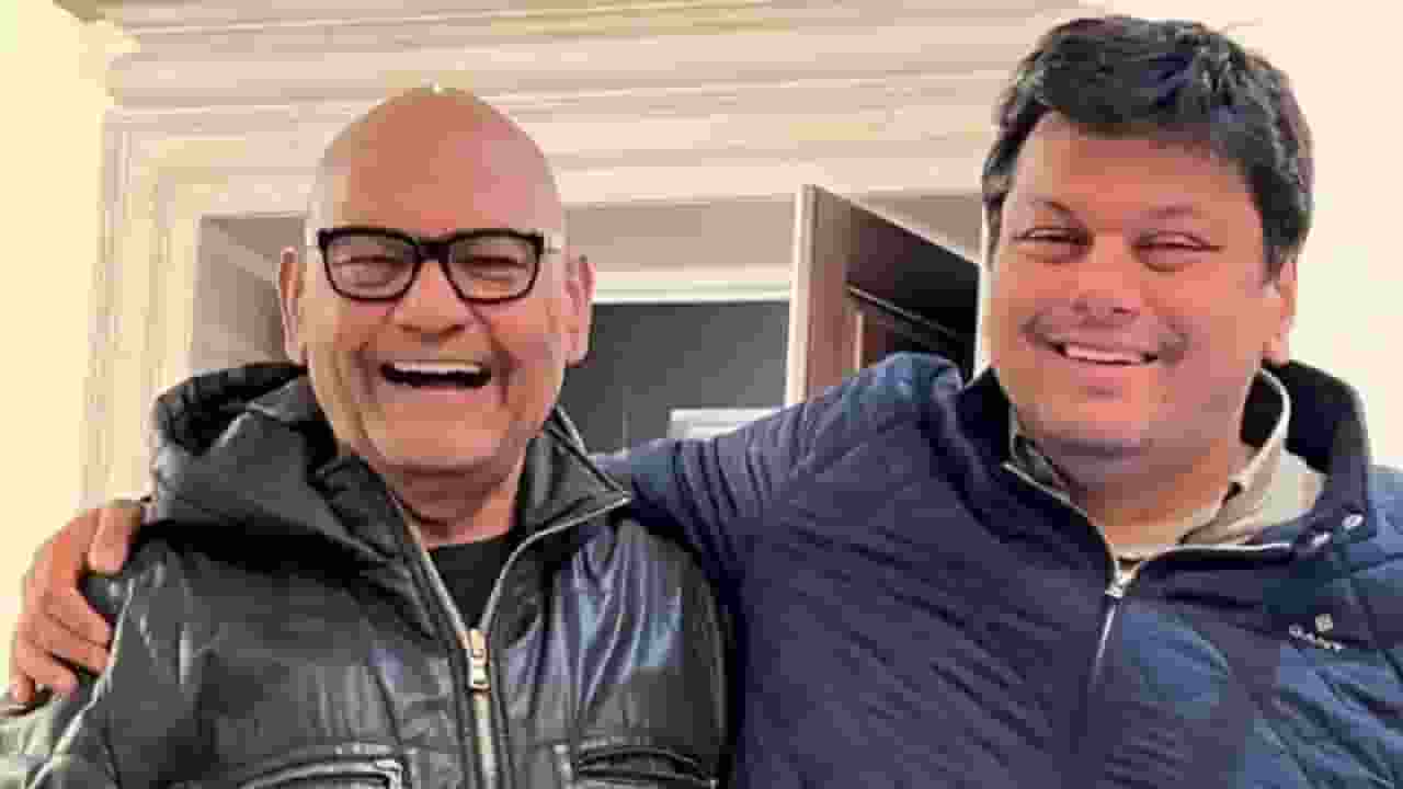 Anil Agarwal and his son