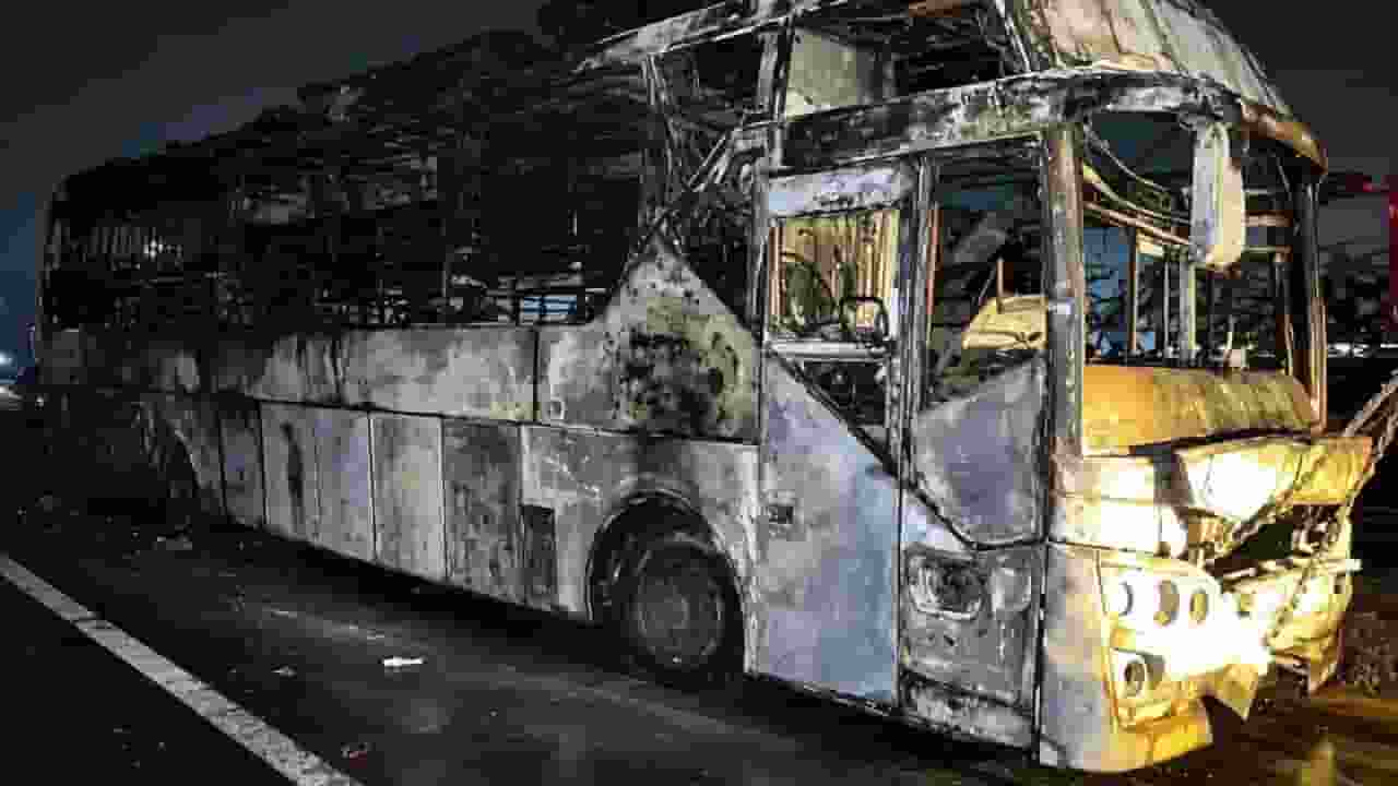 bus accident noida
