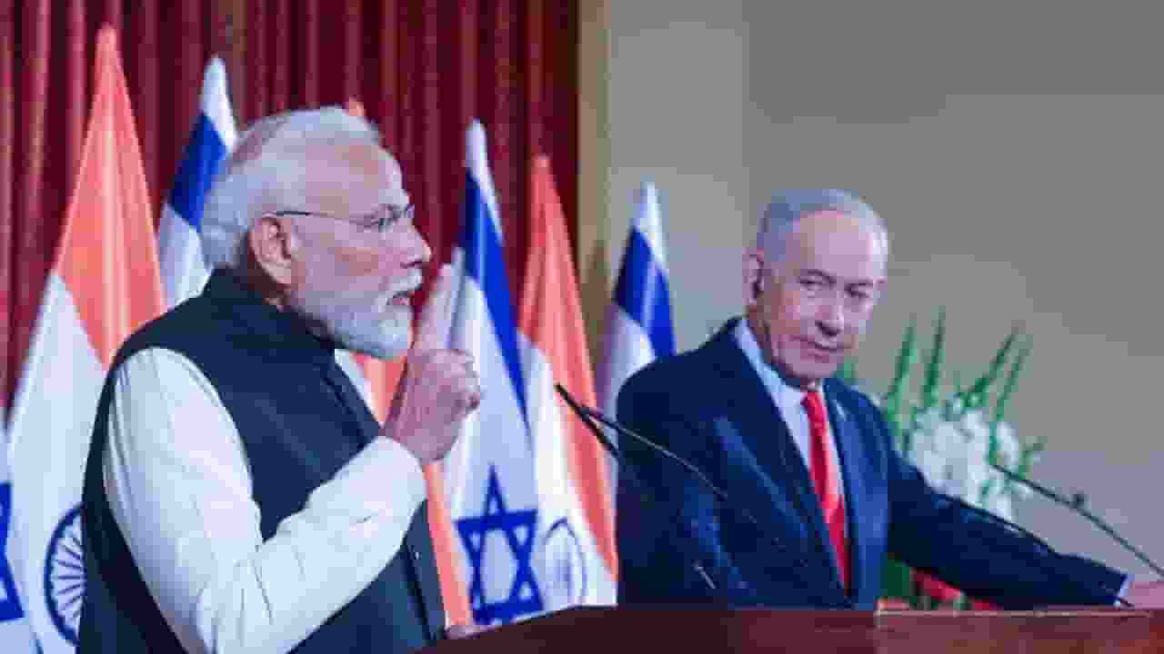 PM Narendra Modi and Benjamin Netanyahu