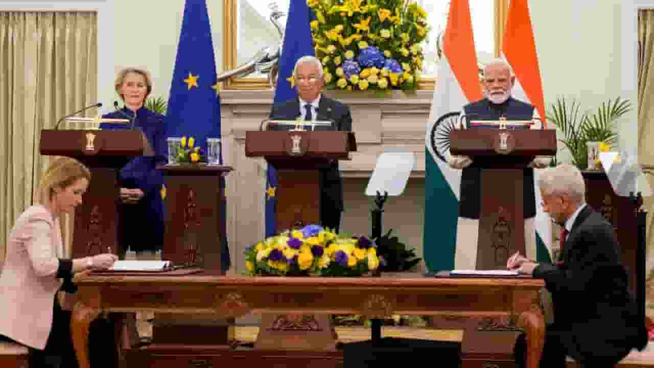 pm modi with european union leaders