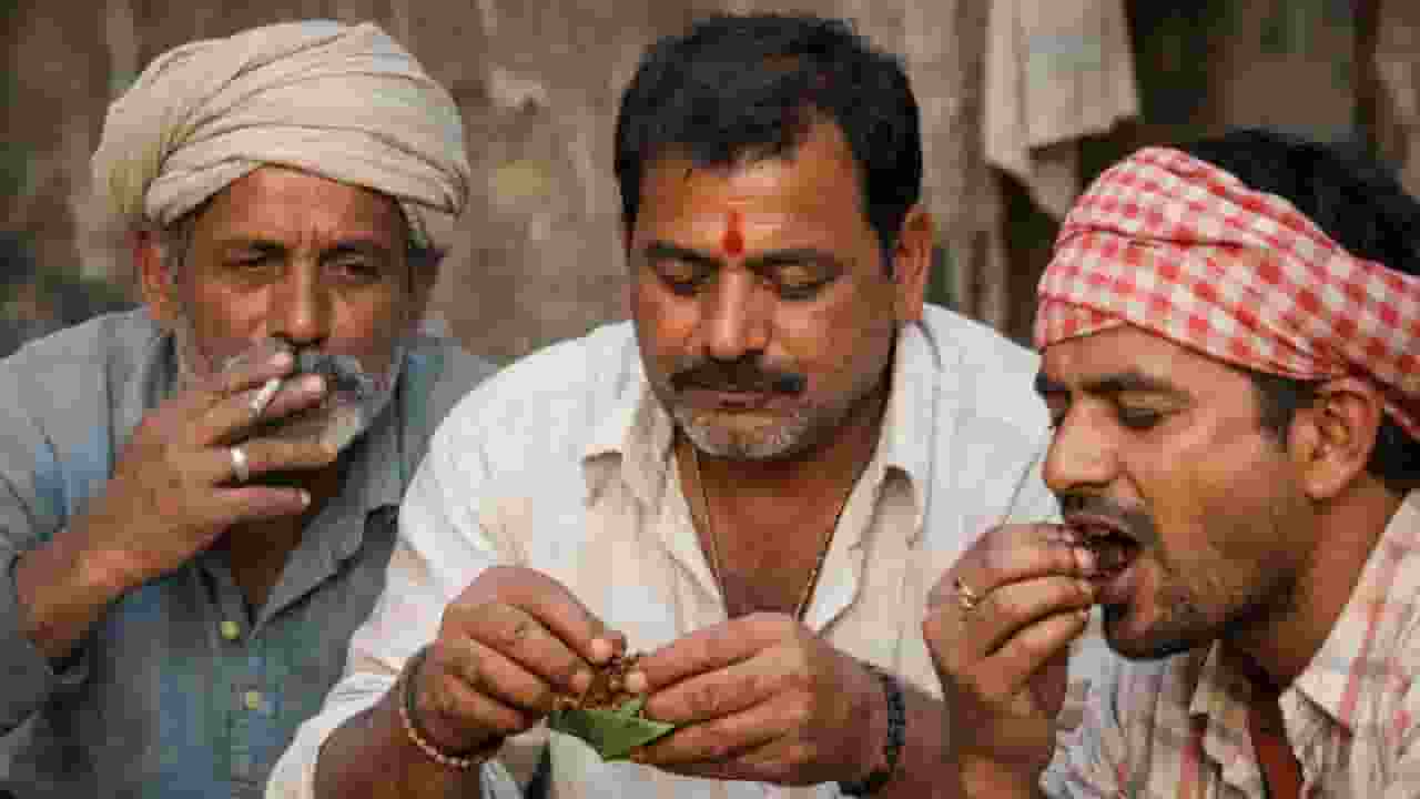 indian men smoking cigarettes 