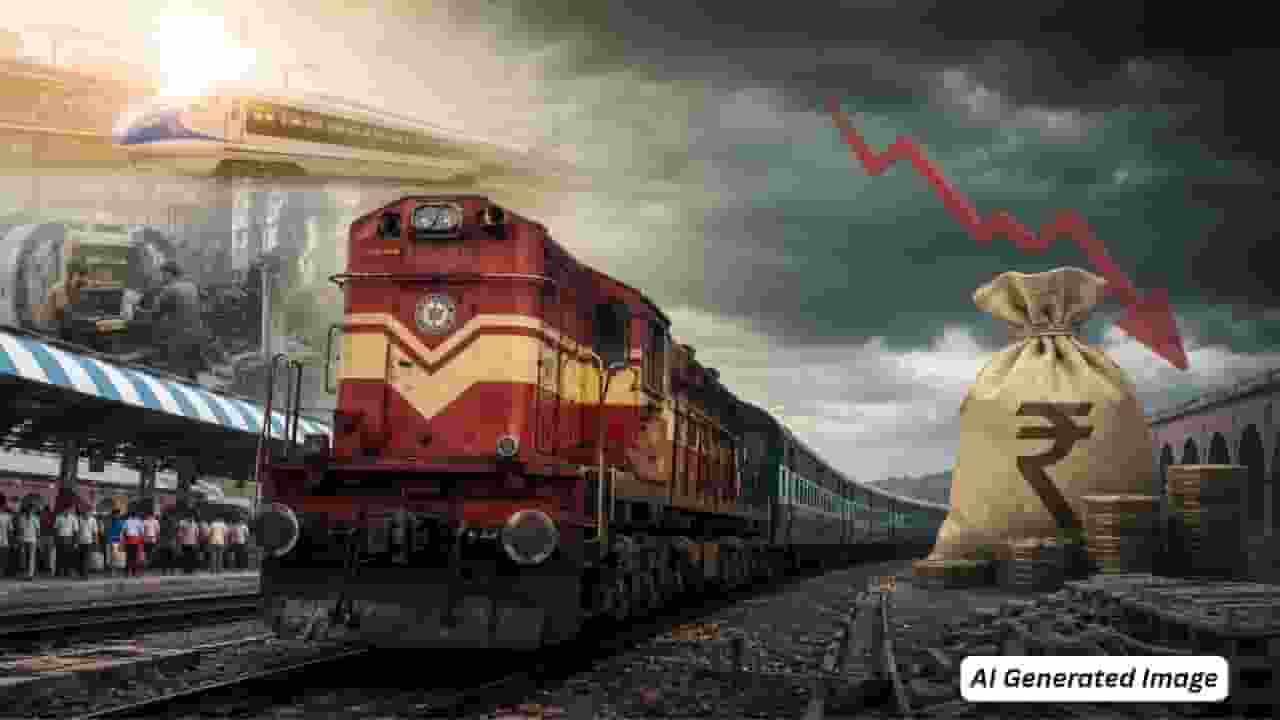 ai generated image of indian railways