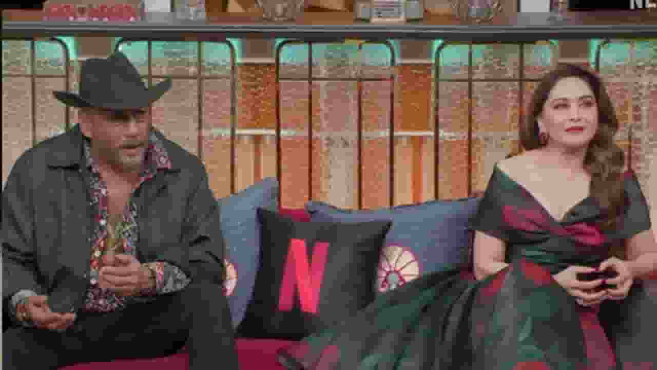 Jacky Shroff and Madhuri Dixit