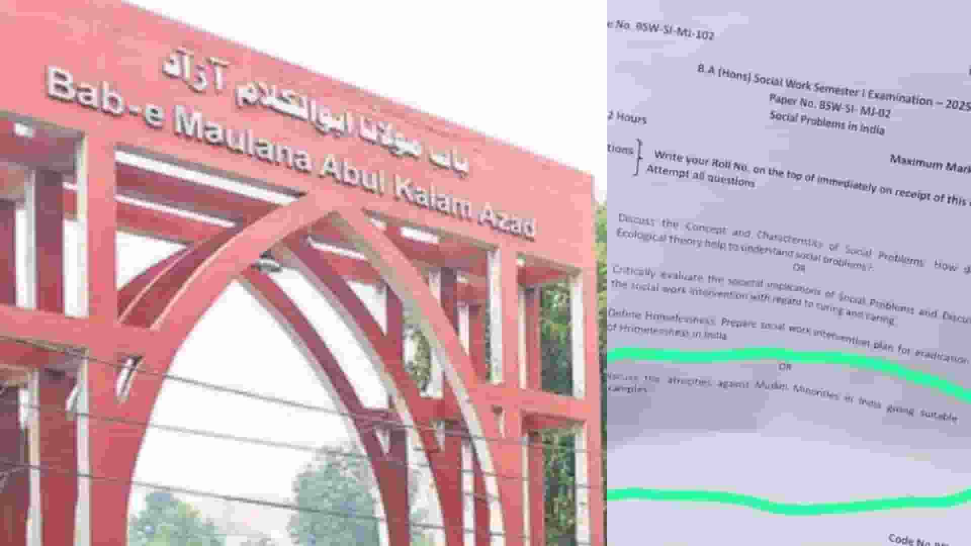 Controversy on question paper