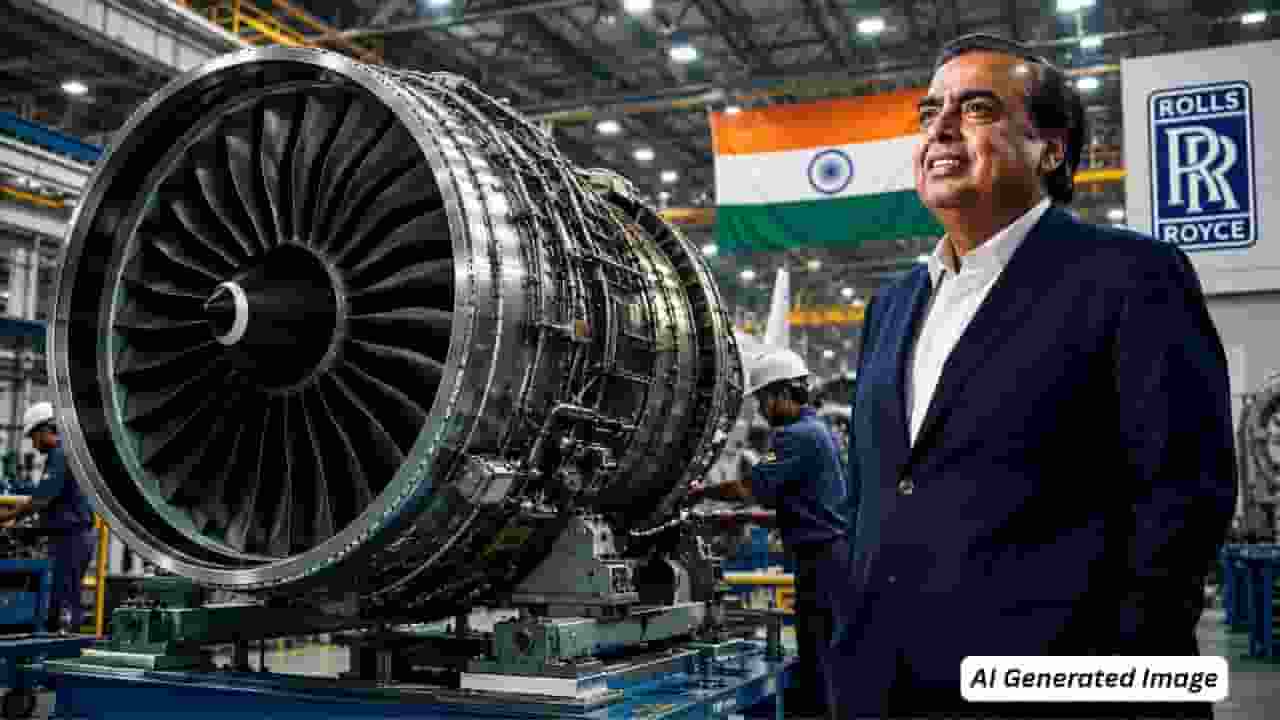 ai generated image of reliance and rolls royce