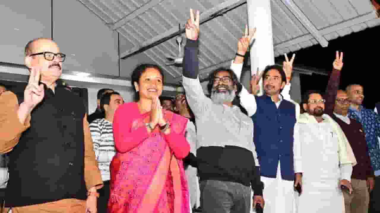 Hemant Soren after winning Jharkhand Assembly Elections 