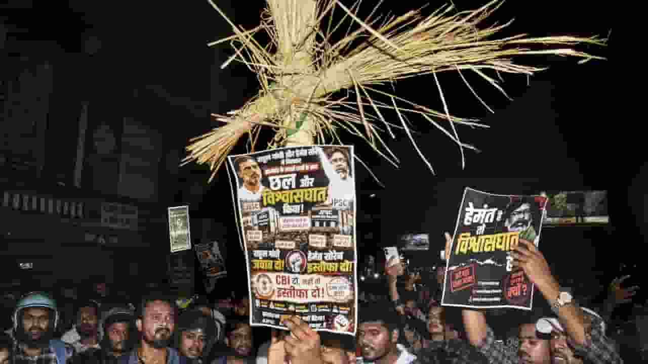 Jharkhand Student Protest PTI