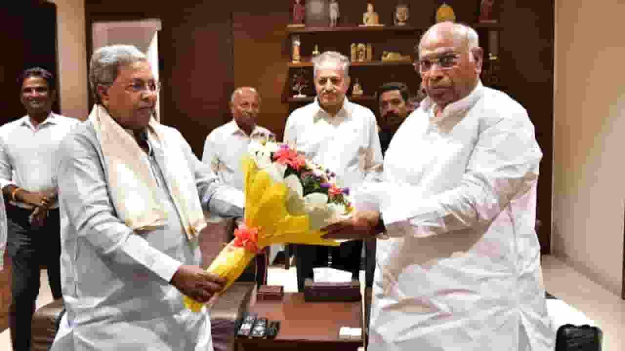Siddaramaiah meeting mallikarjun kharge