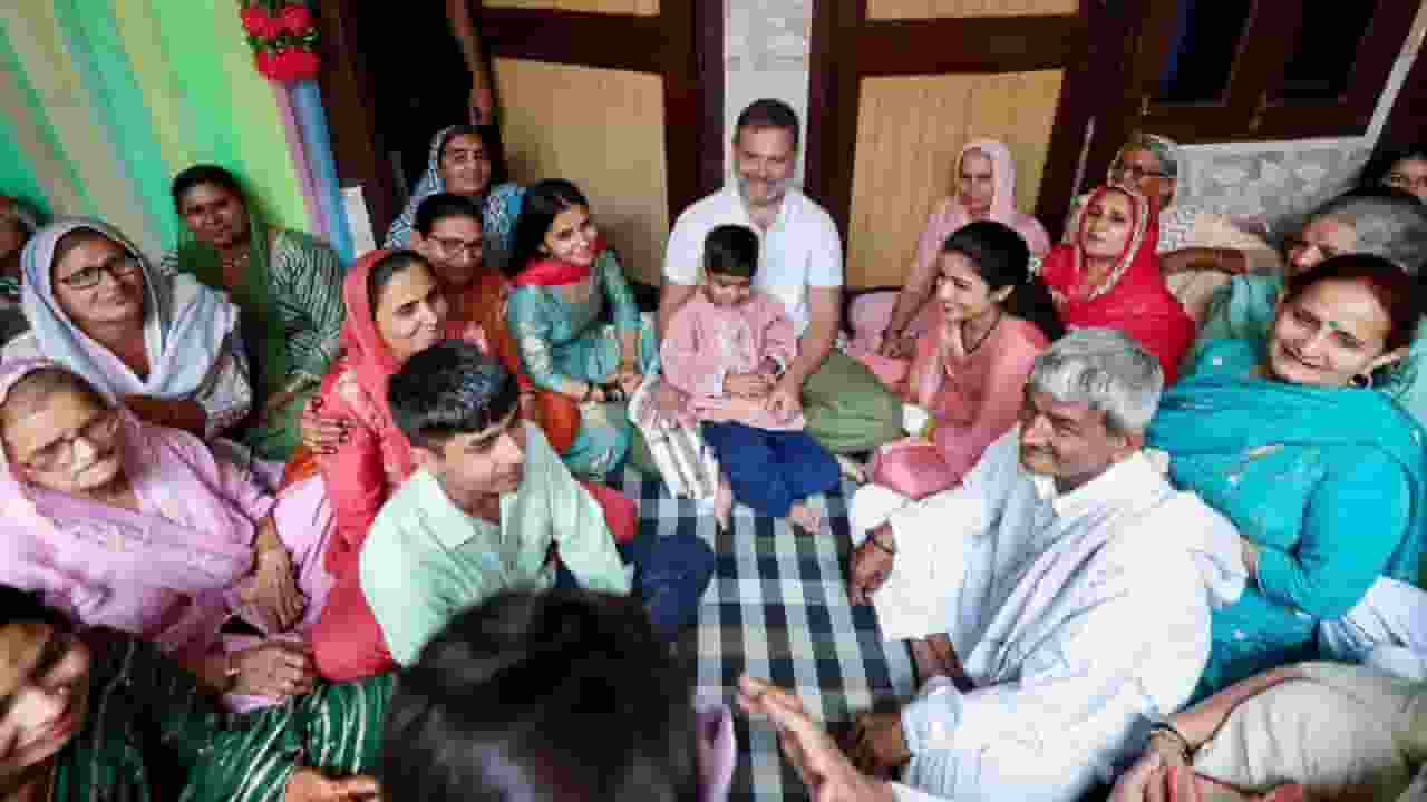Rahul Gandhi attends wedding in farmer's family
